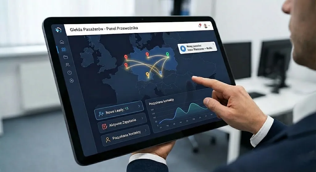 Giełda pasażerów dla przewoźników - panel i zdobywanie leadów