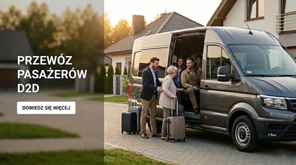 Busy do Niemiec z Gniezna - nowoczesny transport door-to-door pod domem pasażera.